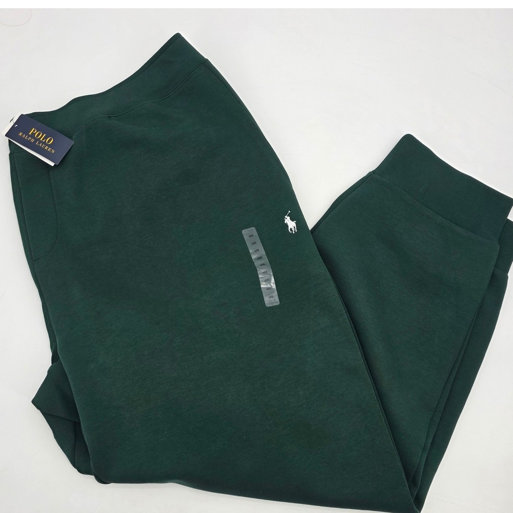 POLO RALPH LAUREN JOGGER SWEATPANTS MENS 4XB GREEN WHITE PONY PANTS NEW *READ*